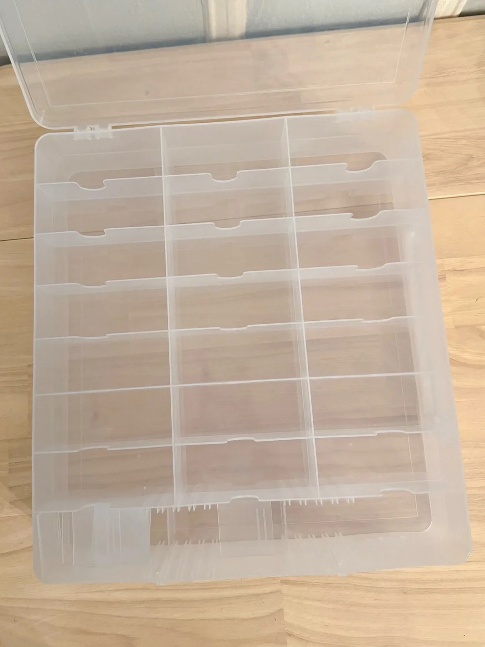 Nail Polish Double-Sided Plastic Organizer Carrying Case w/ Adjustable Dividers